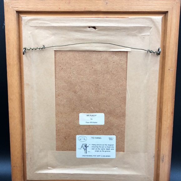 Vintage Punch And Judy By Faye Whittaker Framed Print Wall Art - Picture 6 of 6